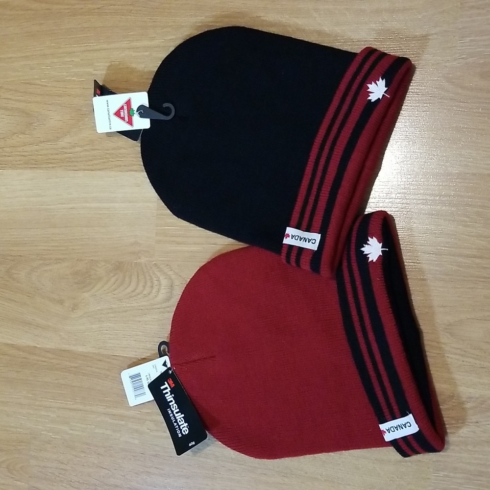 Thinsulate unisex canada hats (×2) L/XL NWT